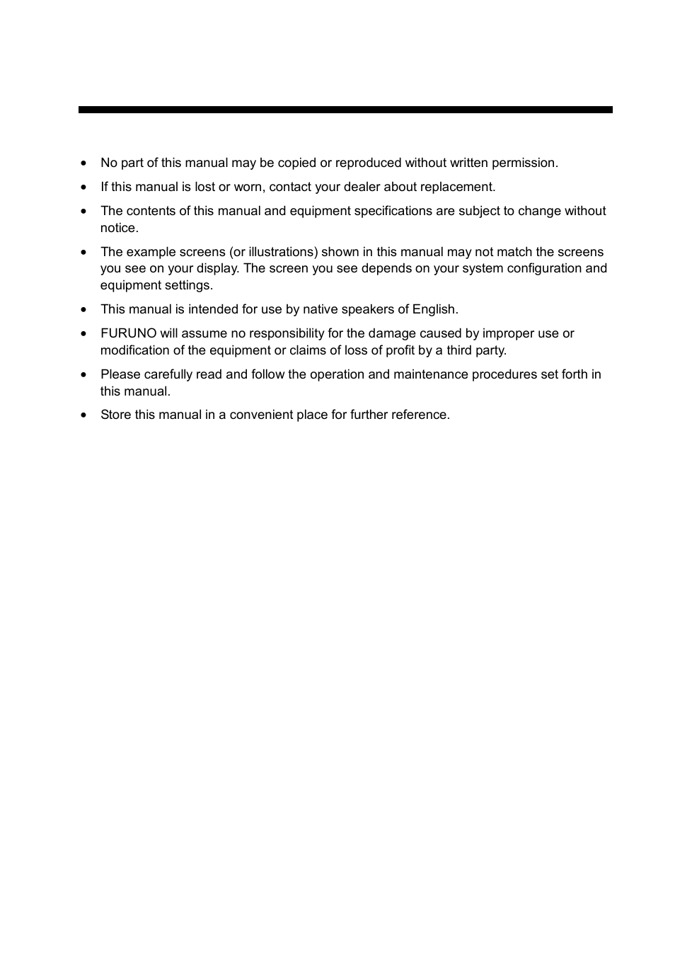 Important notice | Furuno NX-700B User Manual | Page 3 / 89