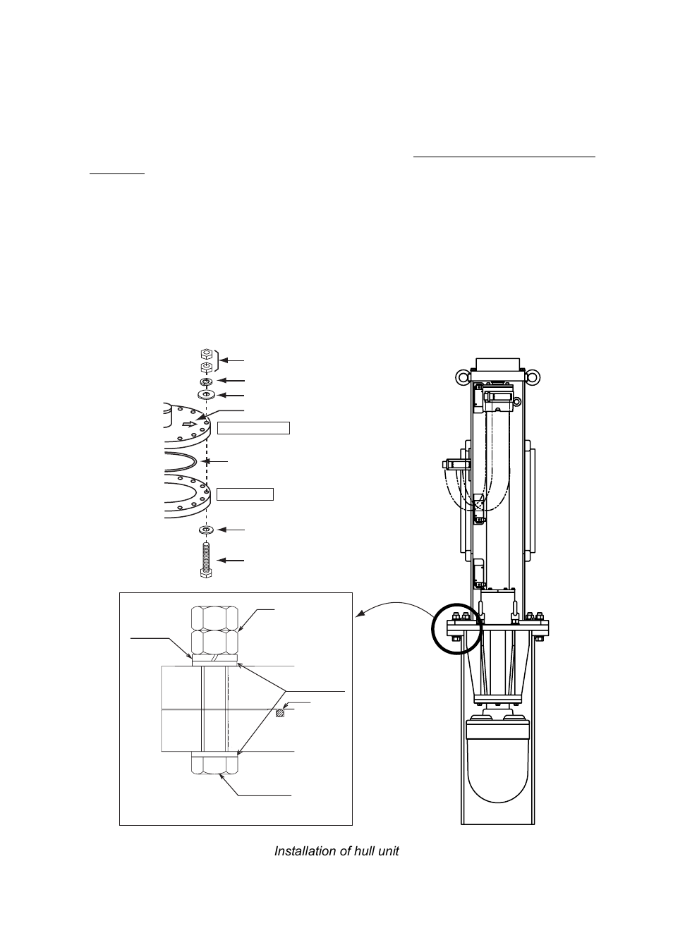 5 1.1.4 installing hull unit on retraction tank | Furuno FSV-84 User Manual | Page 13 / 95