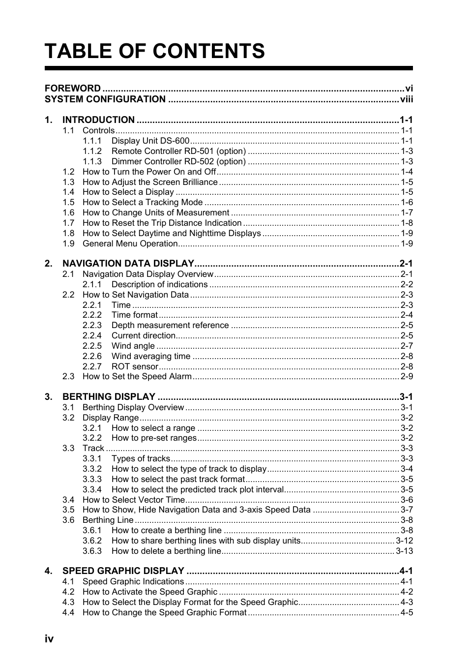 Furuno DS-60 User Manual | Page 6 / 94