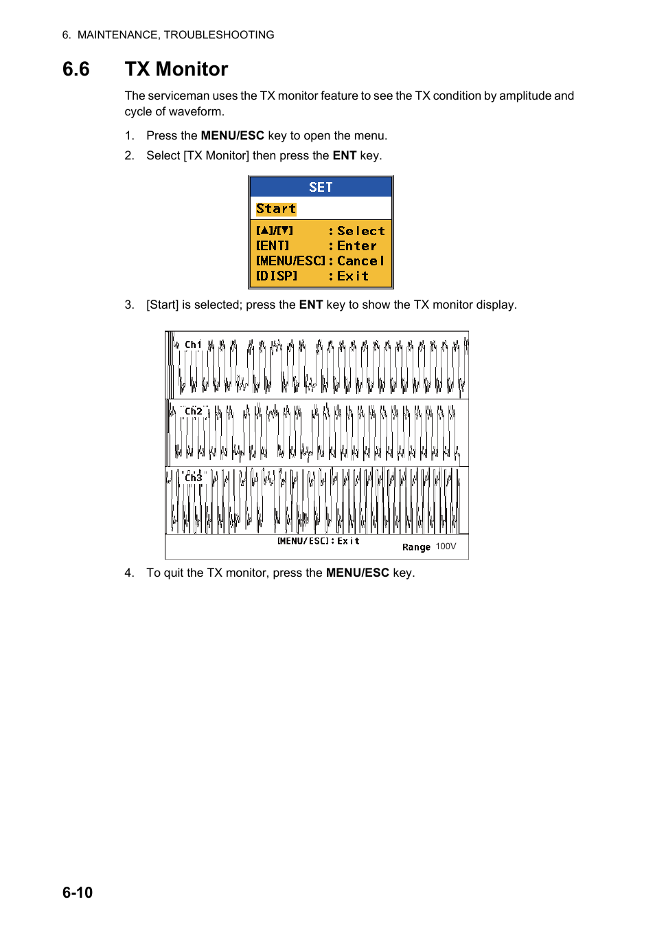 6 tx monitor | Furuno DS-60 User Manual | Page 70 / 94