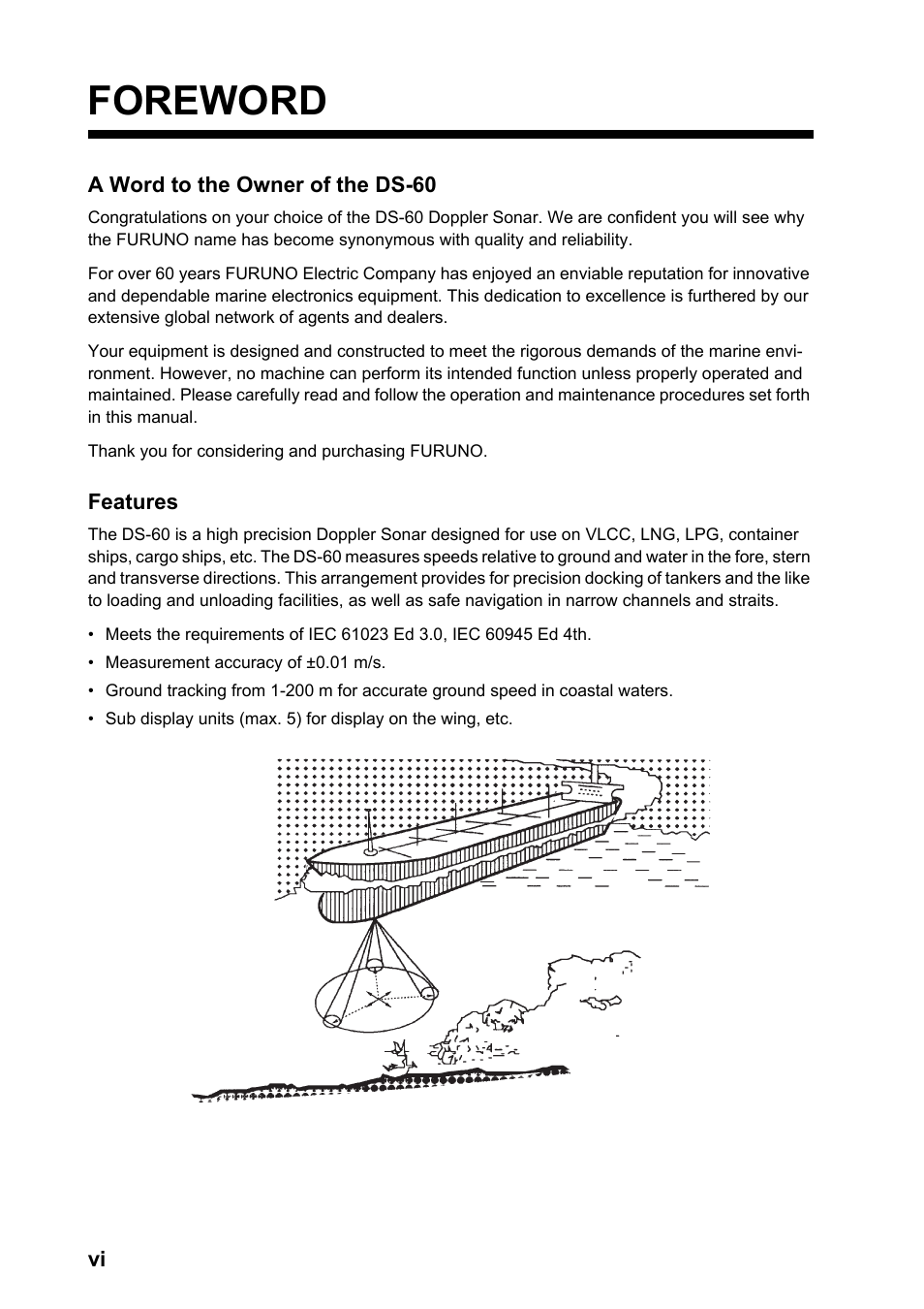 Foreword | Furuno DS-60 User Manual | Page 8 / 94