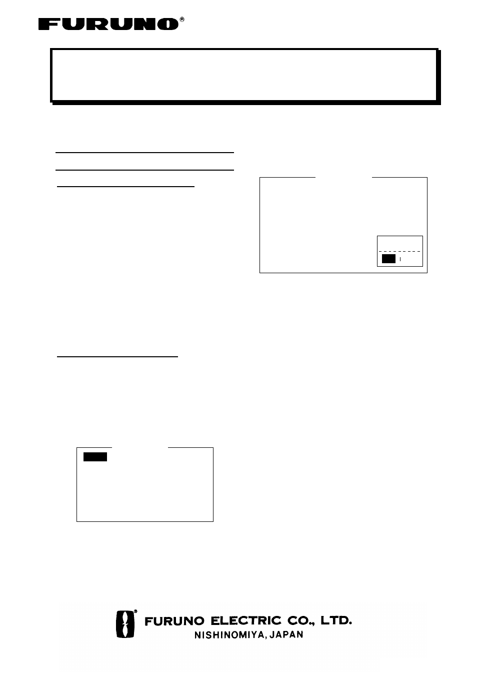 Furuno FELCOM 15 User Manual | 2 pages