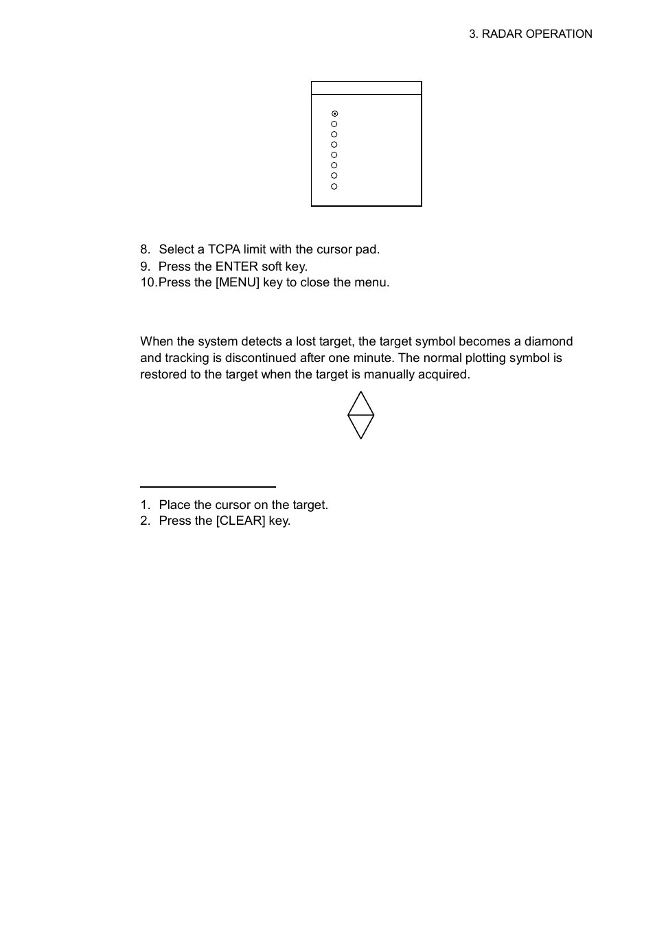 9 lost target alarm (arp) | Furuno GD-1700C User Manual | Page 137 / 249