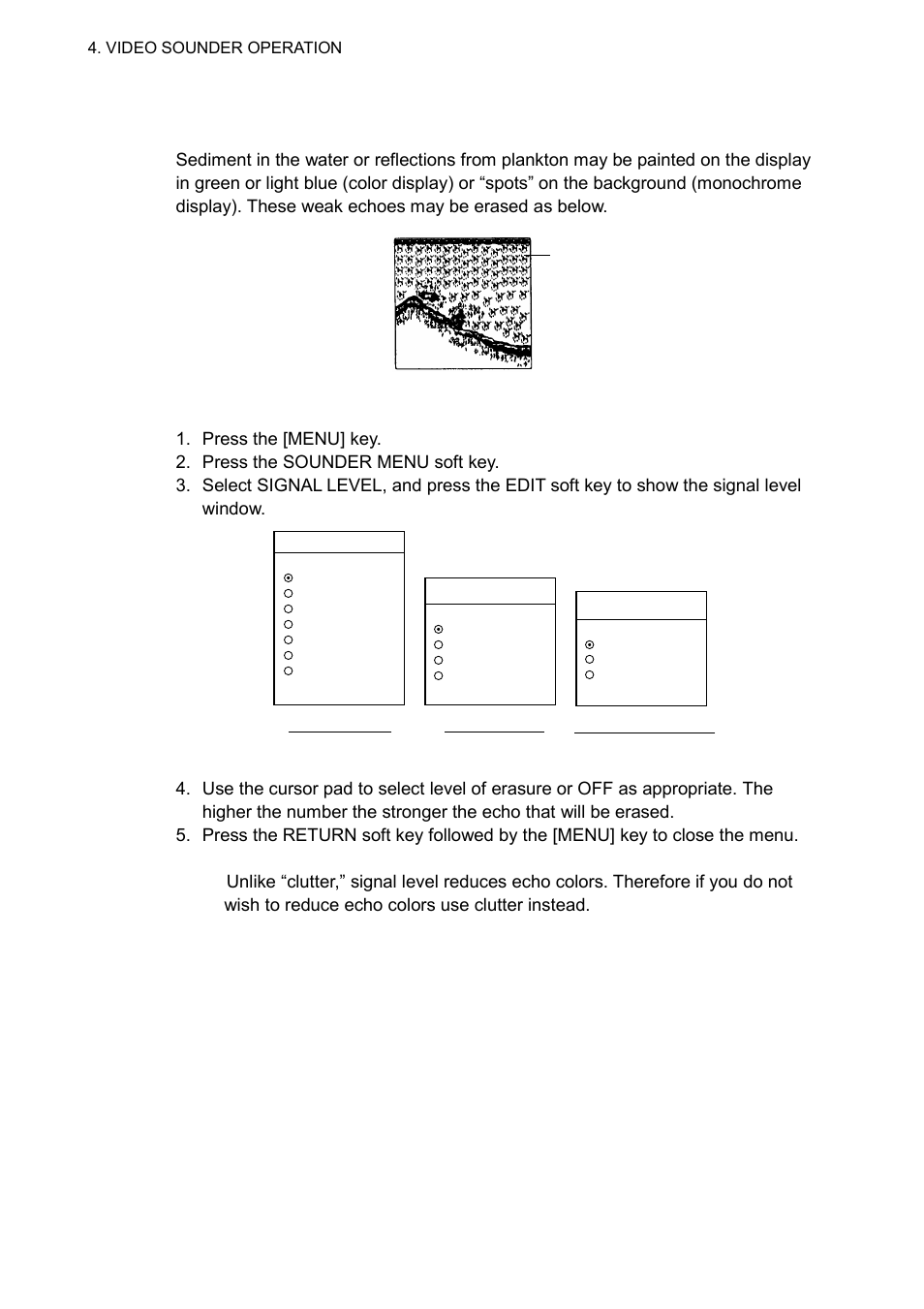 8 erasing weak echoes | Furuno GD-1700C User Manual | Page 158 / 249