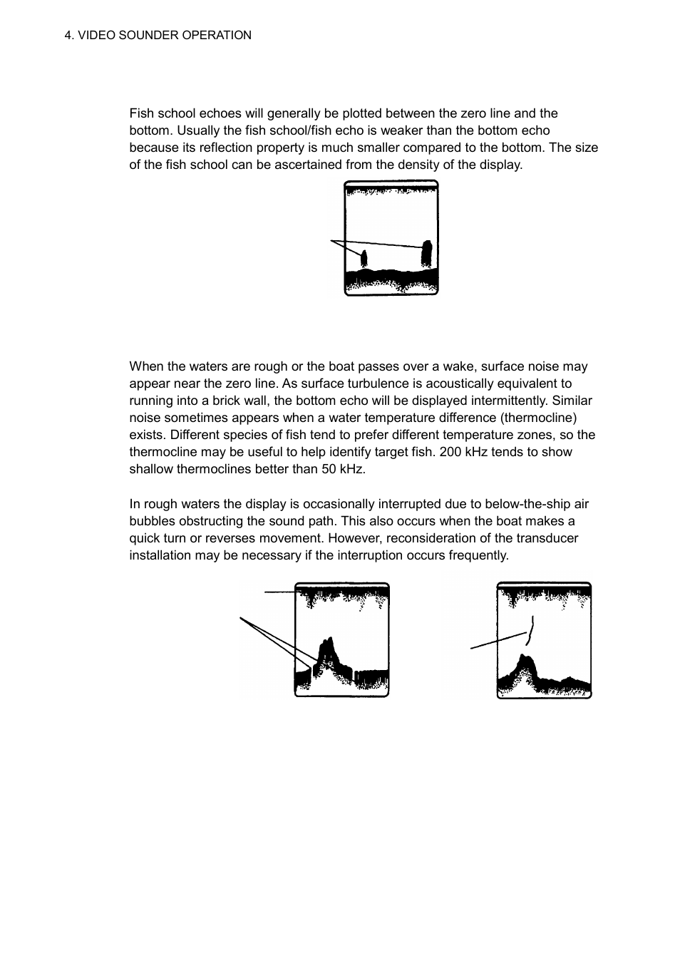 4 surface noise/aeration | Furuno GD-1700C User Manual | Page 170 / 249