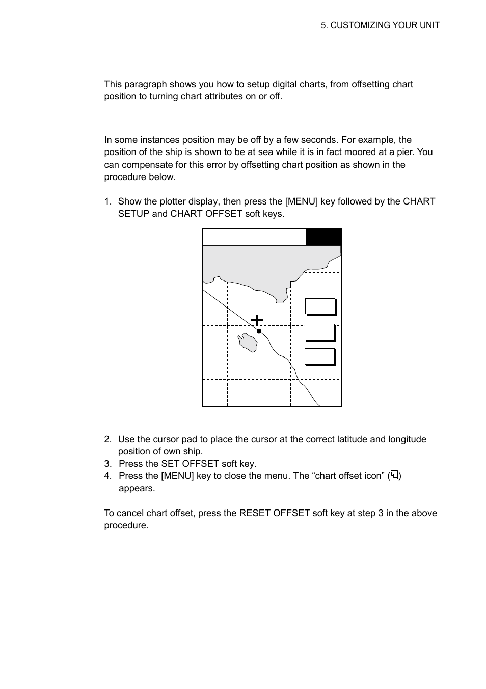 3 chart setup, 1 chart offset | Furuno GD-1700C User Manual | Page 177 / 249