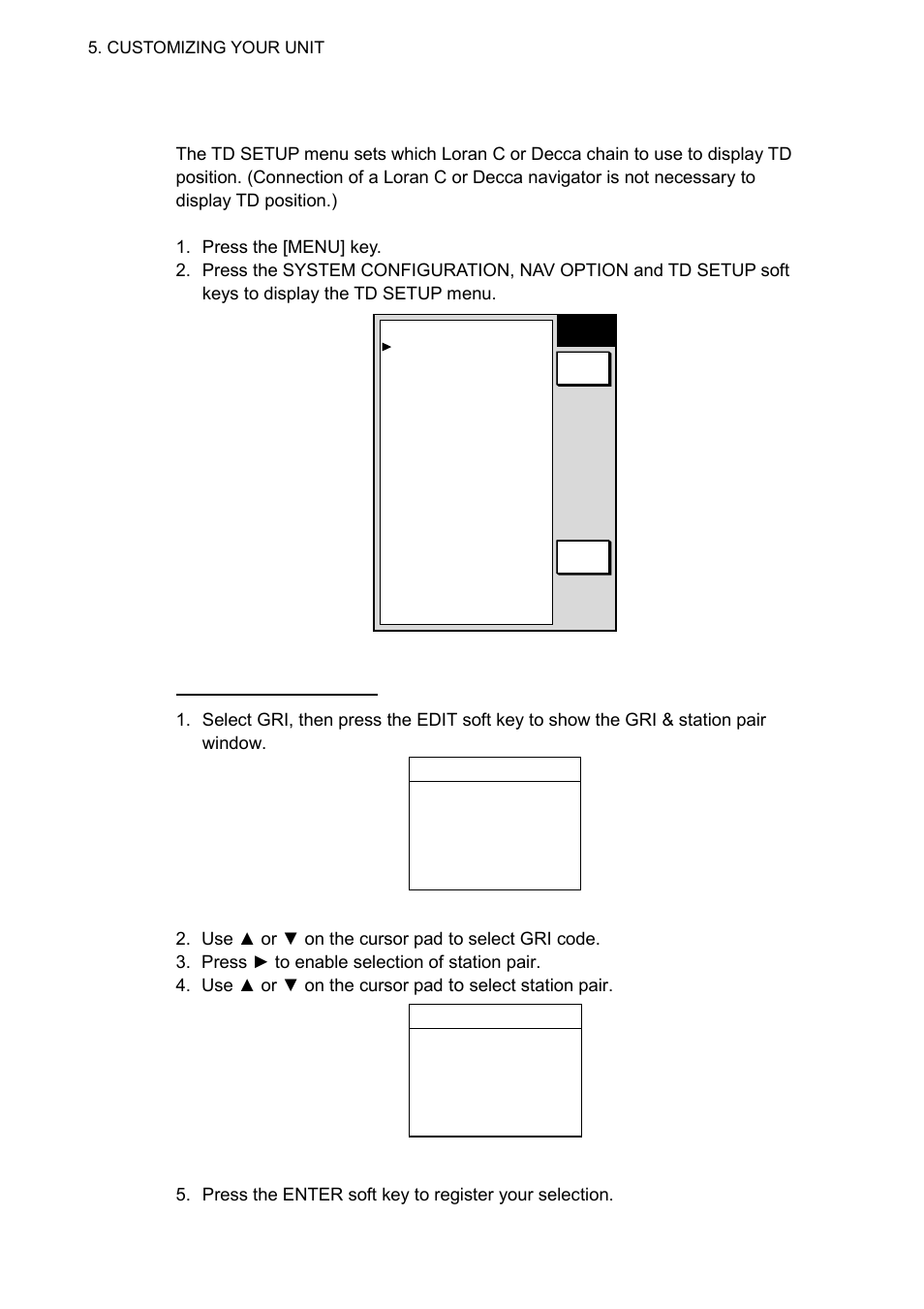 Select station pair | Furuno GD-1700C User Manual | Page 192 / 249