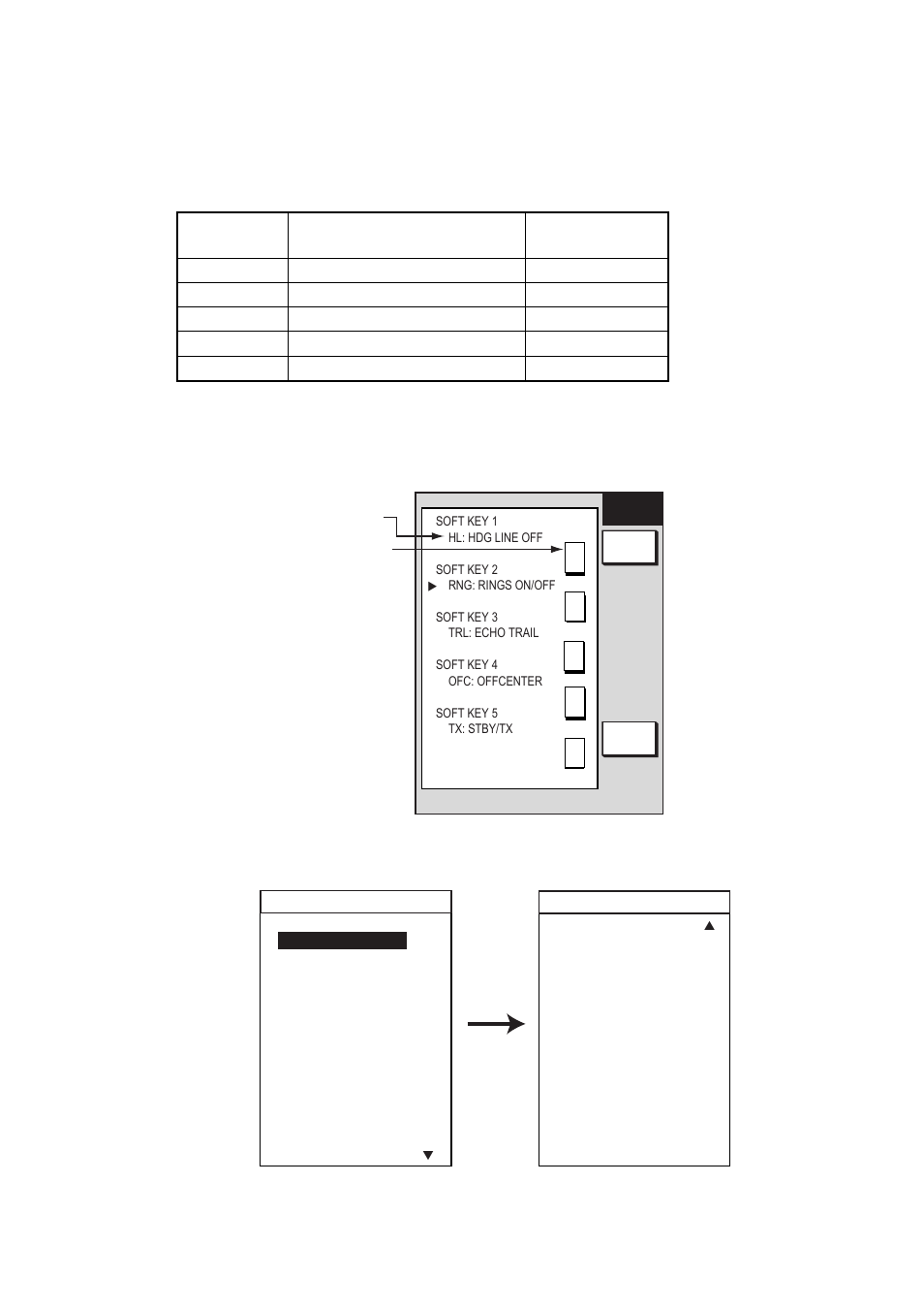 Radar function key options | Furuno GD-1700C User Manual | Page 198 / 249