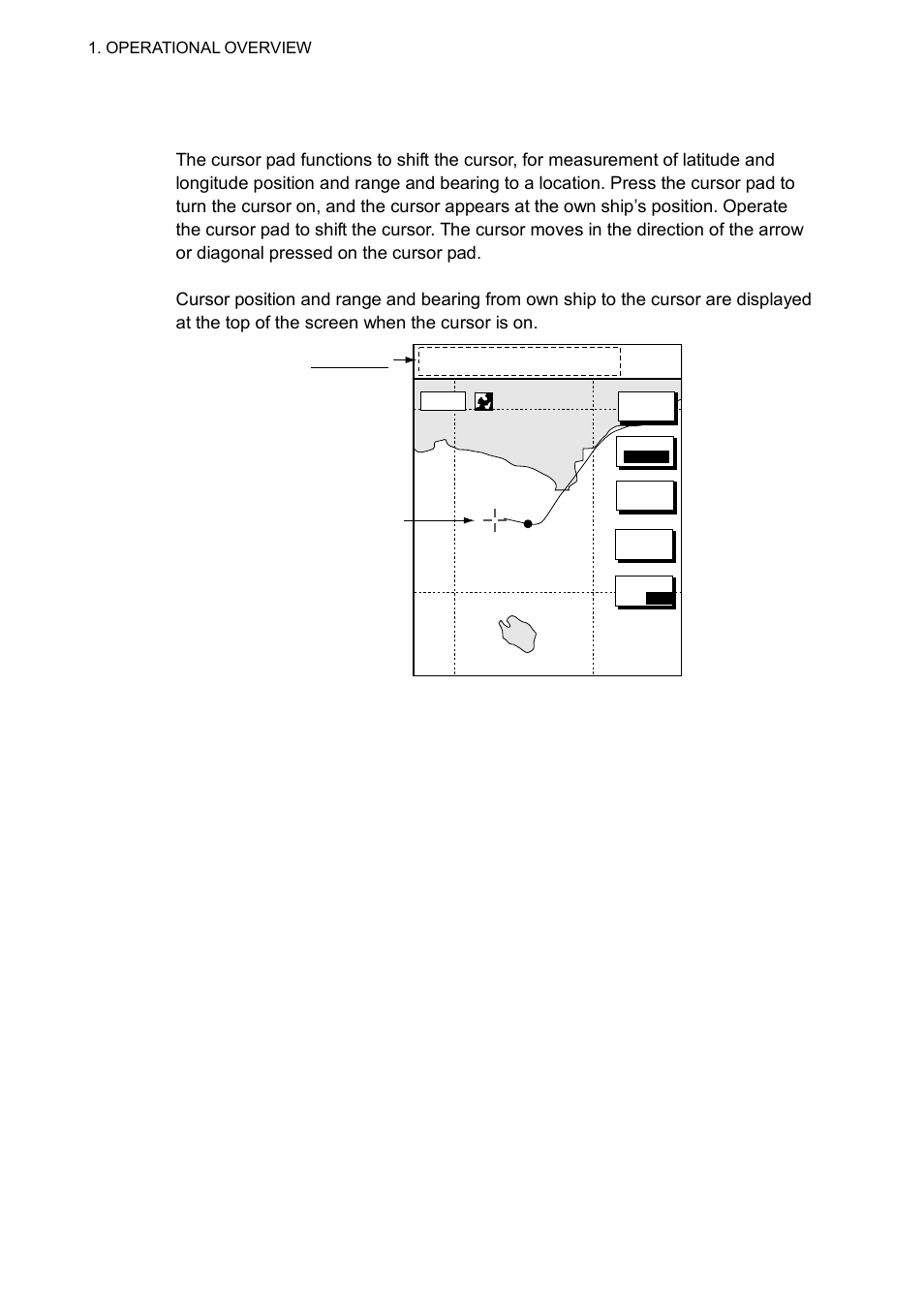 6 cursor pad, cursor, Cursor, cursor data | Furuno GD-1700C User Manual | Page 28 / 249