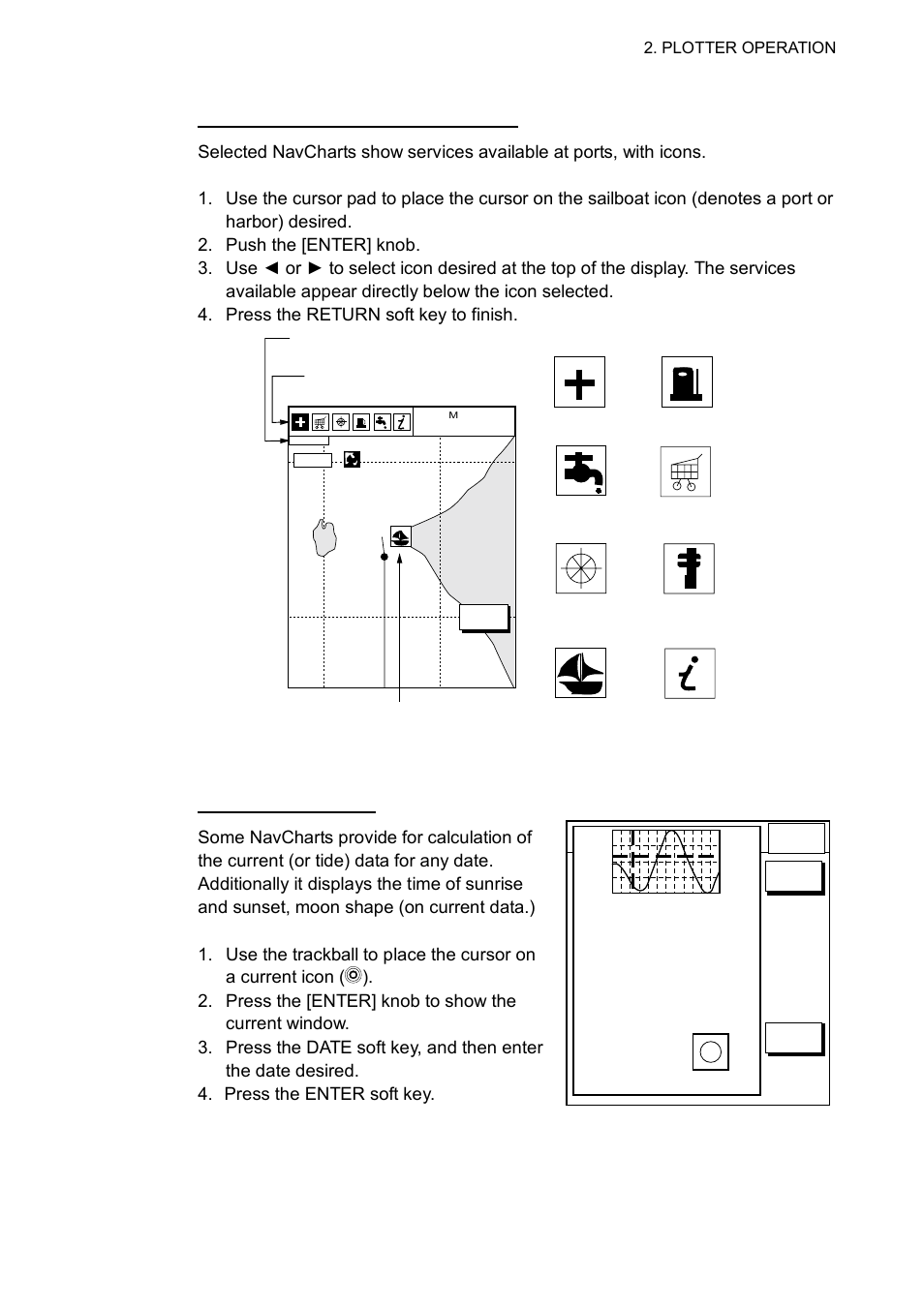 Port service icons (navcharts | Furuno GD-1700C User Manual | Page 47 / 249