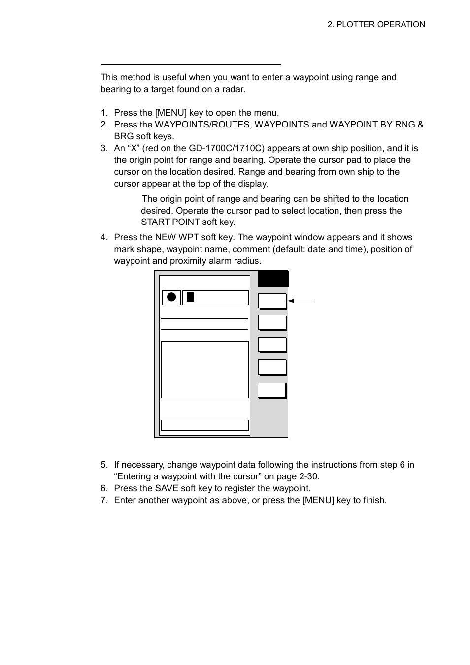 0 0 1 w p t | Furuno GD-1700C User Manual | Page 65 / 249