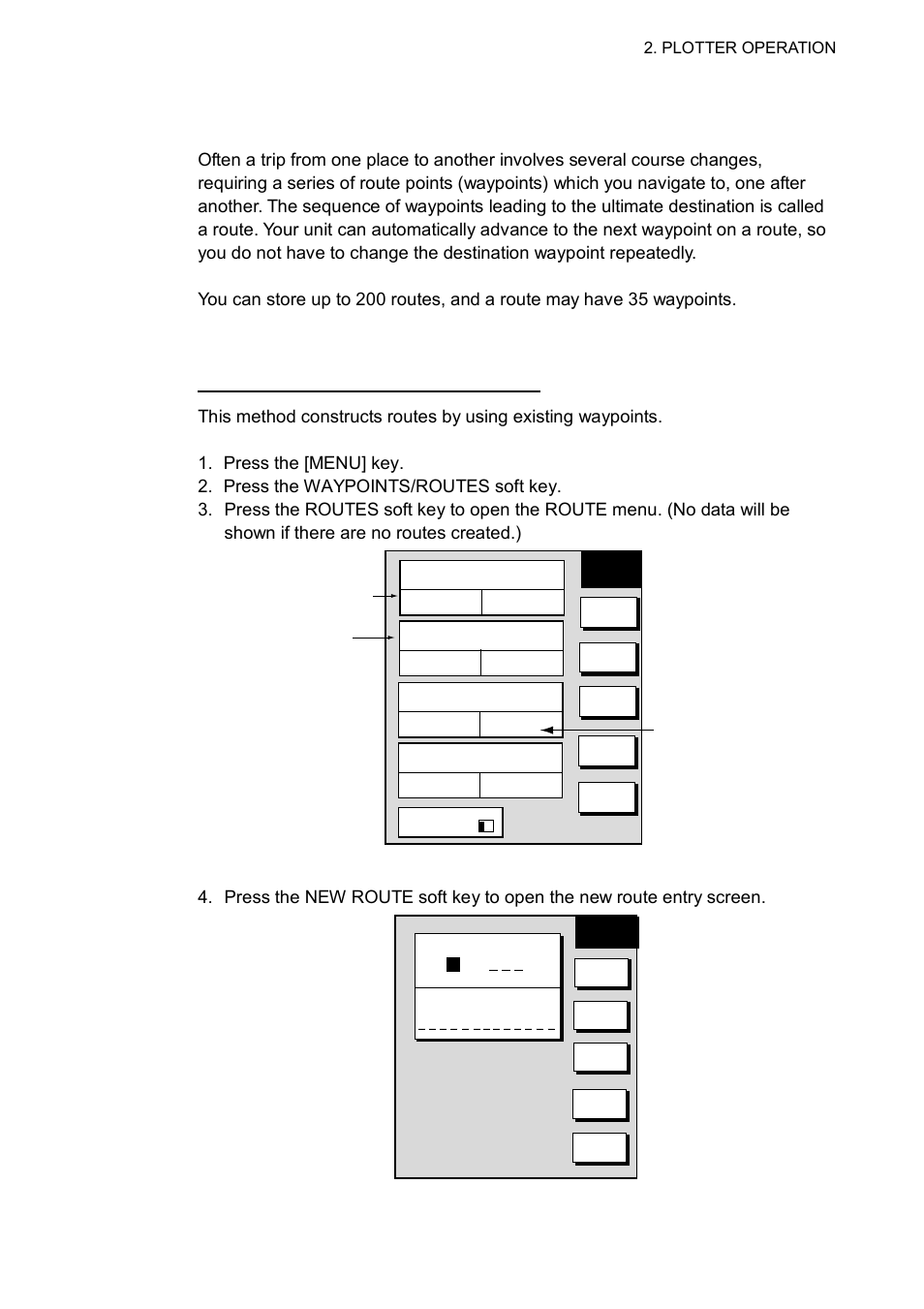 9 routes, 1 creating routes | Furuno GD-1700C User Manual | Page 71 / 249