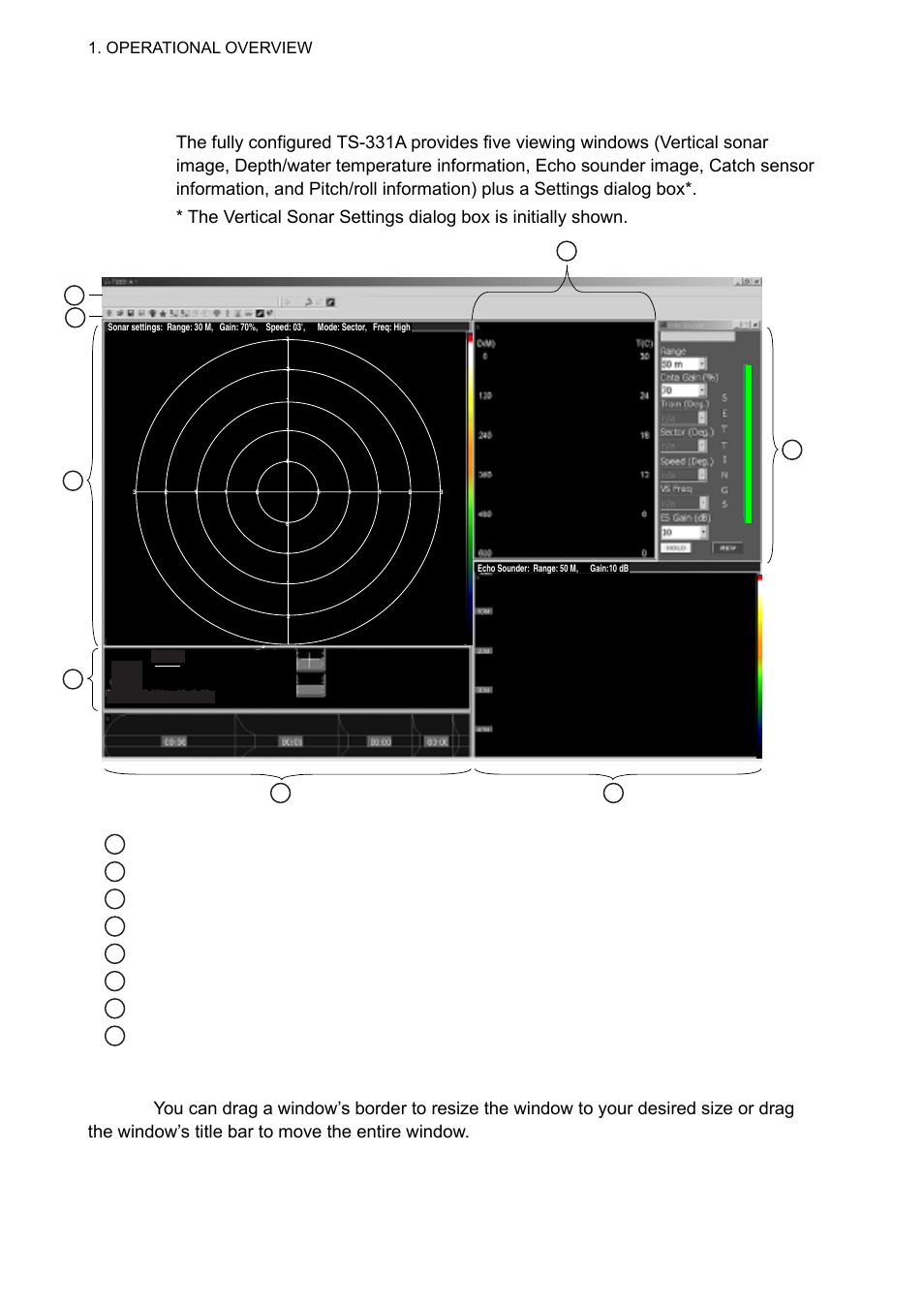 5 screen layout | Furuno TS-331A User Manual | Page 14 / 66