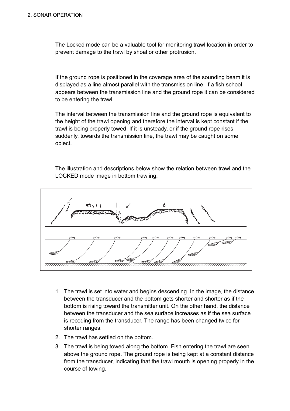 3 monitoring trawl position | Furuno TS-331A User Manual | Page 24 / 66