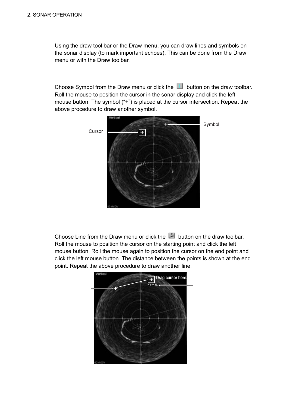 4 drawing lines and symbols | Furuno TS-331A User Manual | Page 26 / 66