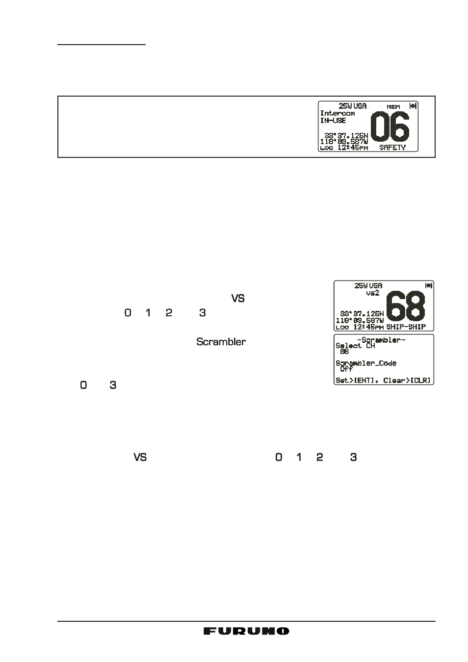 18 voice scrambler | Furuno FM-4000 User Manual | Page 33 / 84