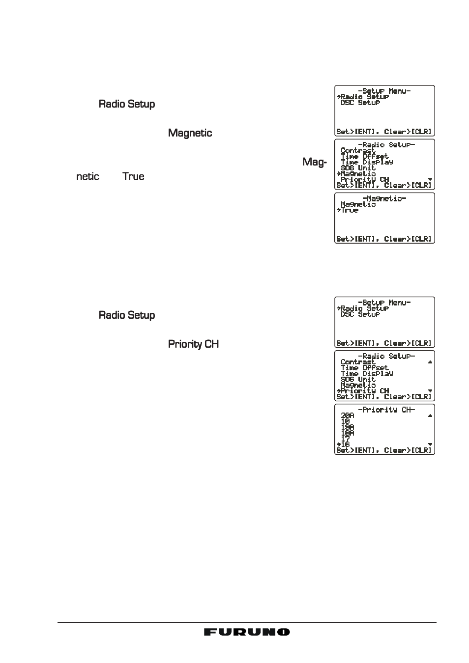 5 true magnetic change ( nav display ), 6 priority channel | Furuno FM-4000 User Manual | Page 59 / 84