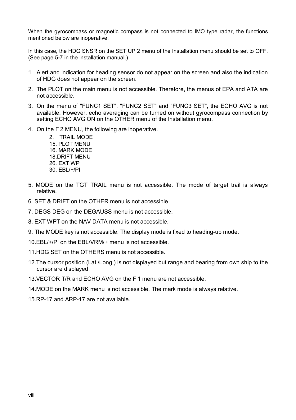 Furuno FR-1500 MARK-3 Series User Manual | Page 10 / 125