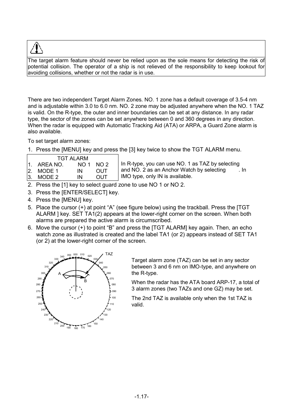 22 setting a target alarm zone, 1 introduction | Furuno FR-1500 MARK-3 Series User Manual | Page 31 / 125