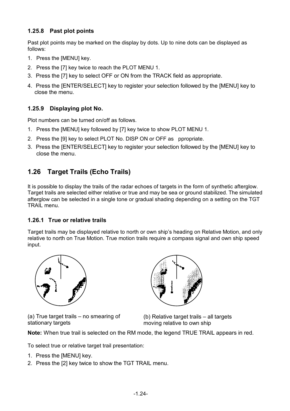 26 target trails (echo trails) | Furuno FR-1500 MARK-3 Series User Manual | Page 38 / 125