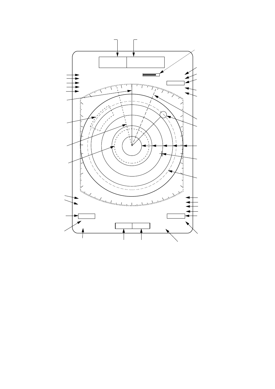 Display indications, Figure 1-2 display indications | Furuno FR-8051 User Manual | Page 17 / 64