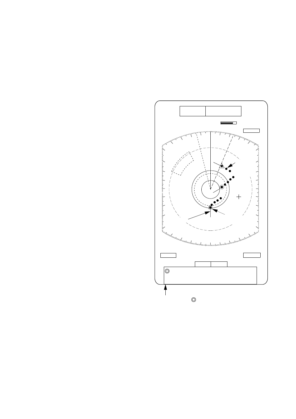 27 electronic plotting (e-plot), Key. 7) press the menu key, Figure 1-23 plotting | Furuno FR-8051 User Manual | Page 35 / 64
