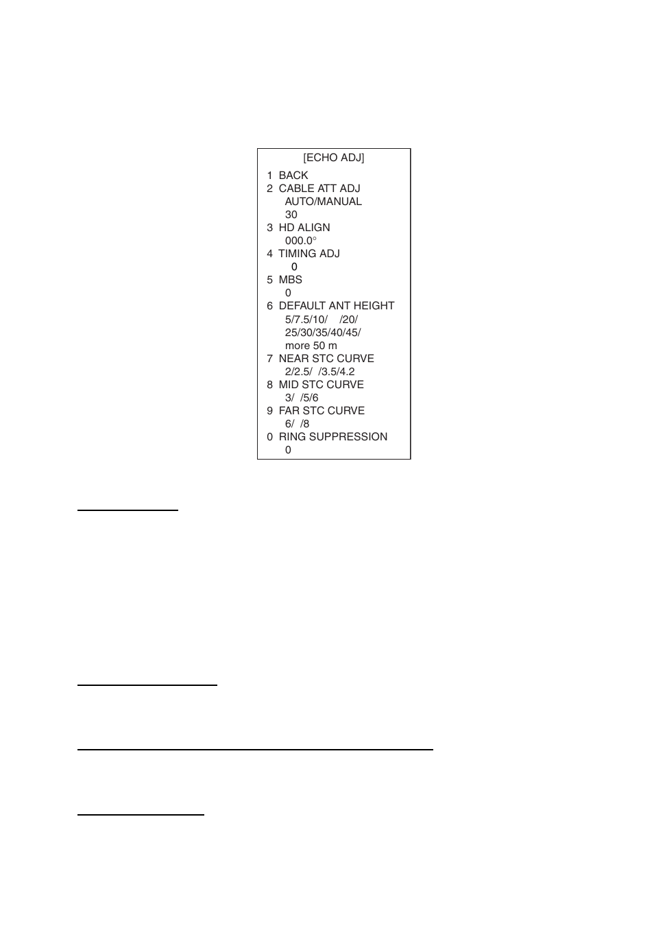 5 other settings, Echo menu setting | Furuno FAR-2157 User Manual | Page 49 / 111