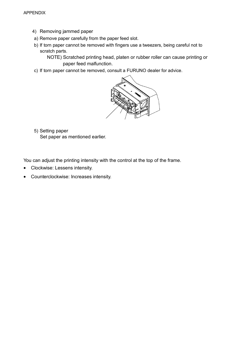 Ap-24, Adjusting printing intensity | Furuno FM-8800D/8800S User Manual | Page 124 / 127