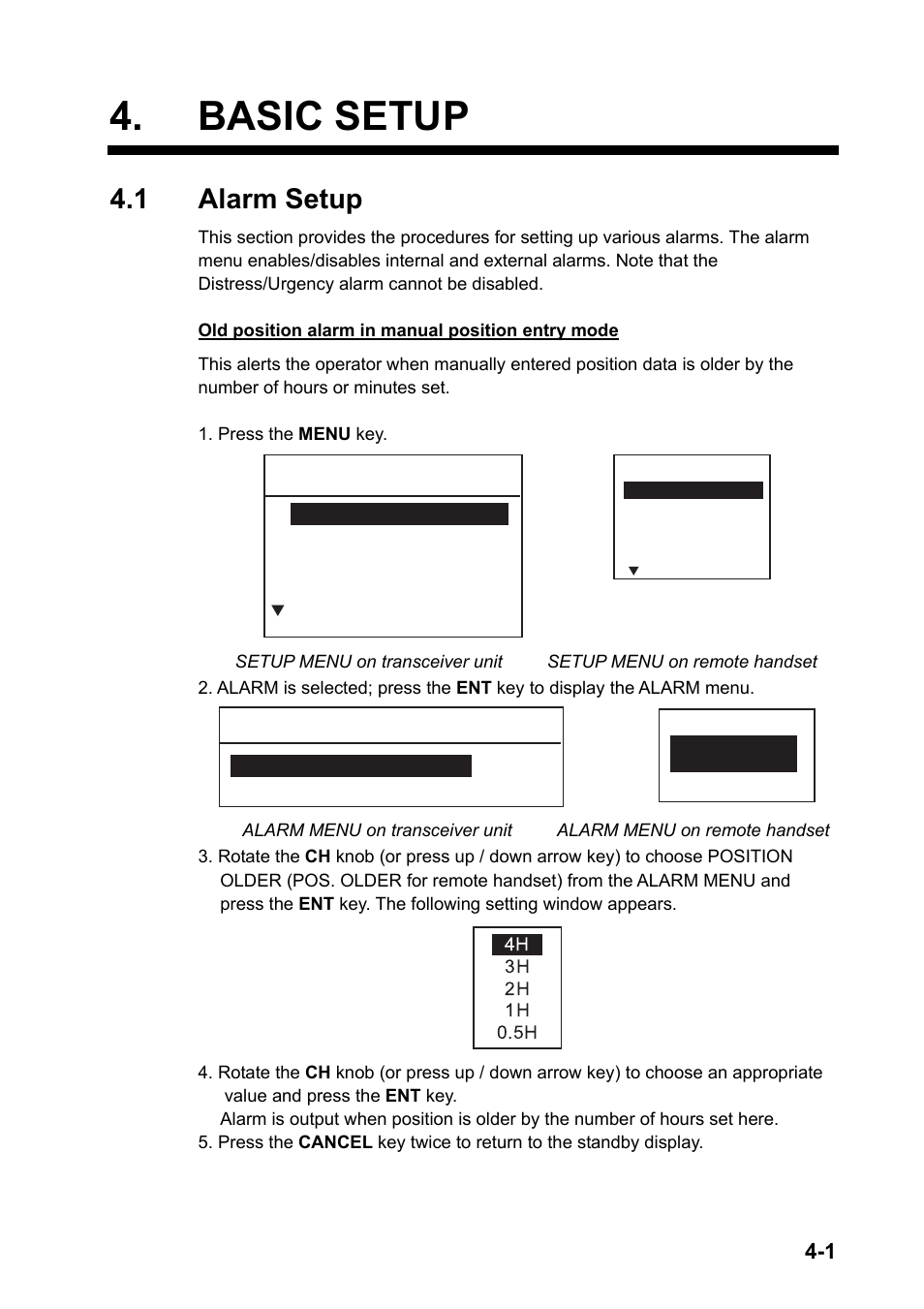 Basic setup, 1 alarm setup | Furuno FM-8800D/8800S User Manual | Page 79 / 127