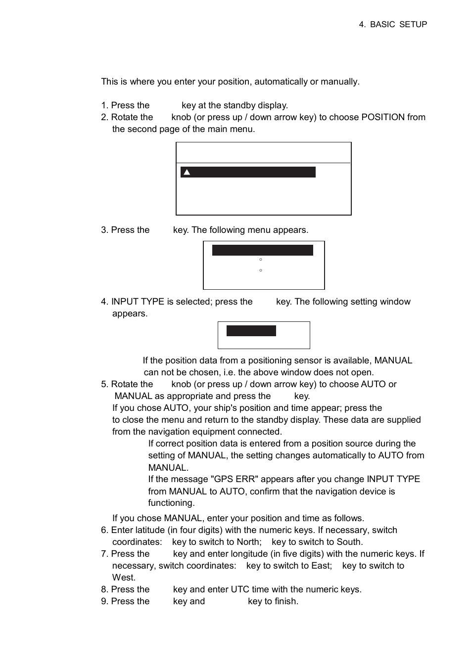 6 position setup | Furuno FM-8800D/8800S User Manual | Page 89 / 127