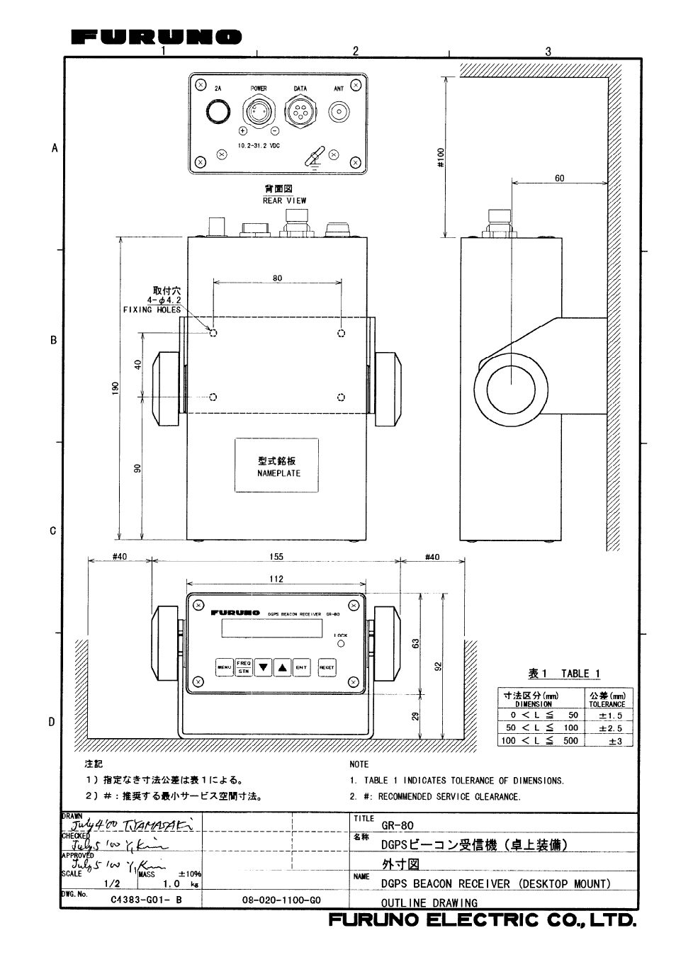 Furuno GR-80 User Manual | Page 32 / 36