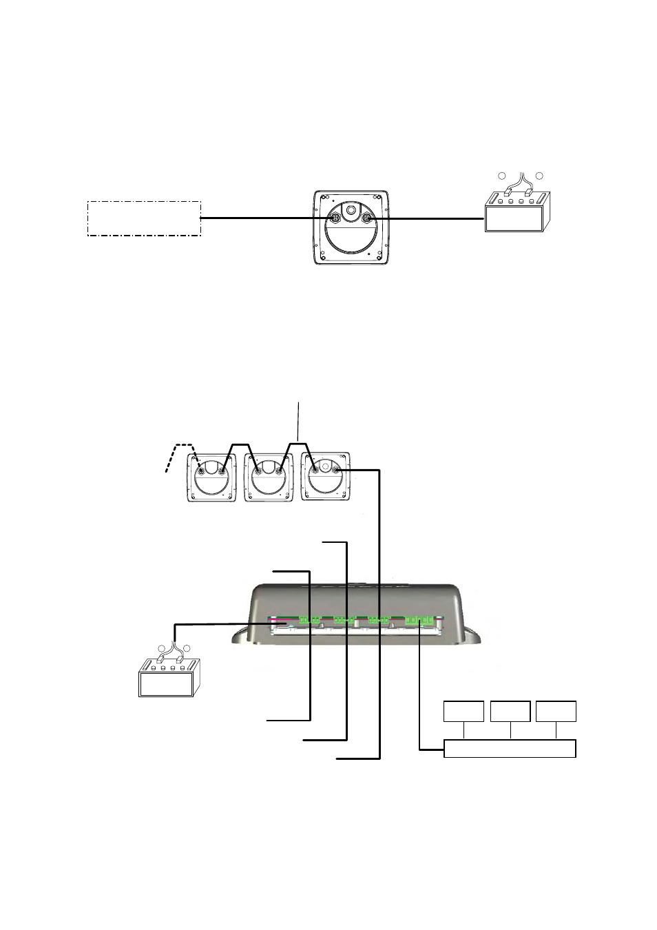 3 wiring, 1 standalone configuration, 2 multi-instrument configuration | Furuno Multi Instrument FI-504 User Manual | Page 26 / 45