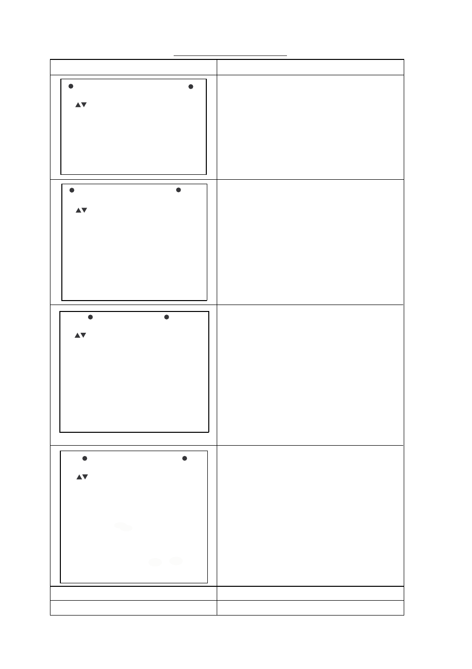 8table 1-1 menu description | Furuno FMD-811 User Manual | Page 18 / 53