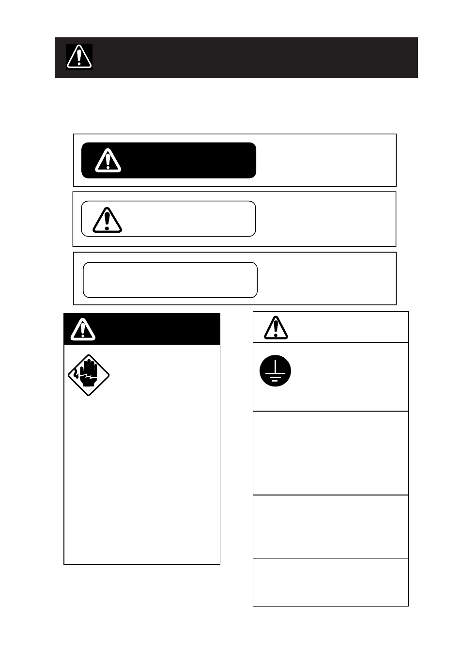 Safety information, Warning caution notice, Warning | Caution | Furuno FMD-811 User Manual | Page 3 / 53