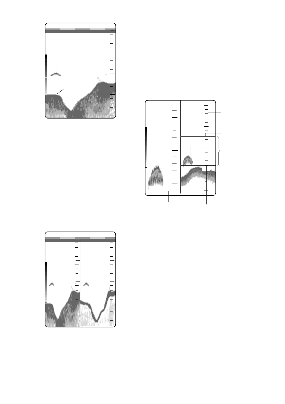 Figure 1-9 marker-zoom display plus normal display | Furuno COLOR LCD SOUNDER FCV-600L User Manual | Page 12 / 34