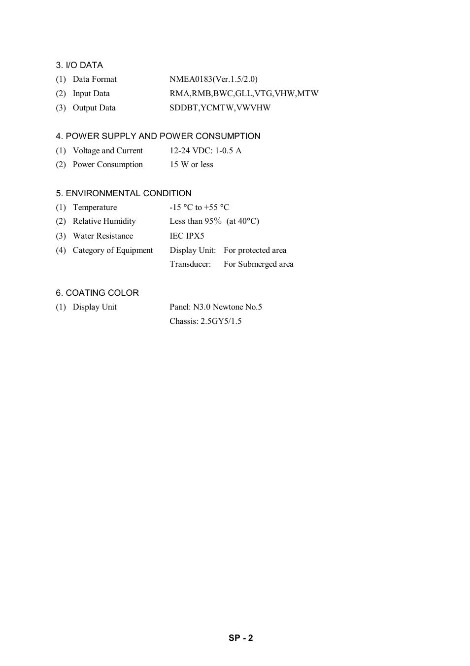 Furuno COLOR LCD SOUNDER FCV-600L User Manual | Page 34 / 34