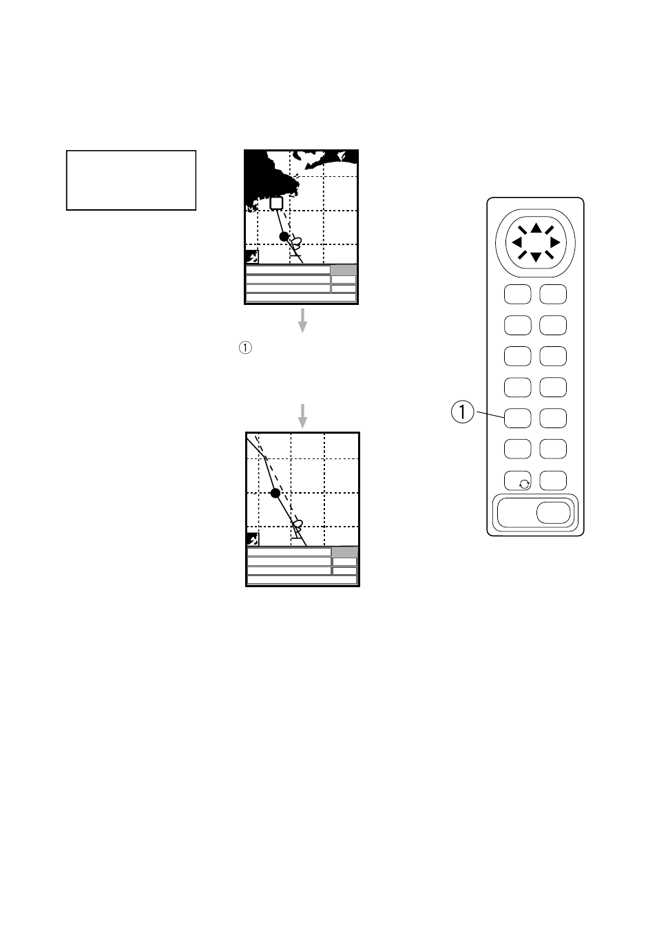 Arriving at destination, Expand the display range or scale, 1press the zoom in key | Furuno GP-1610C User Manual | Page 11 / 16