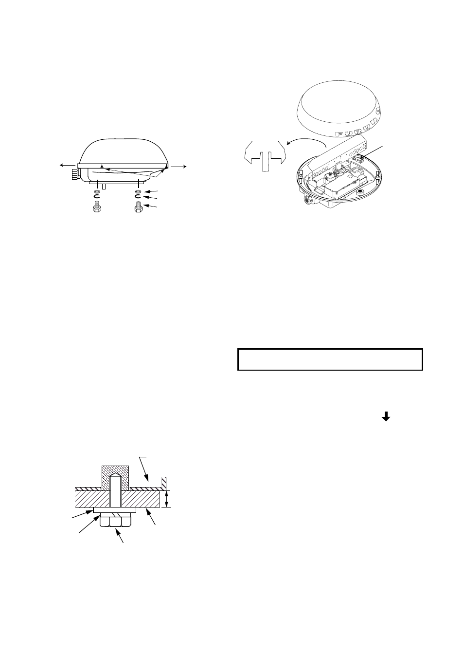 Mounting on a platform | Furuno 1712 User Manual | Page 8 / 27