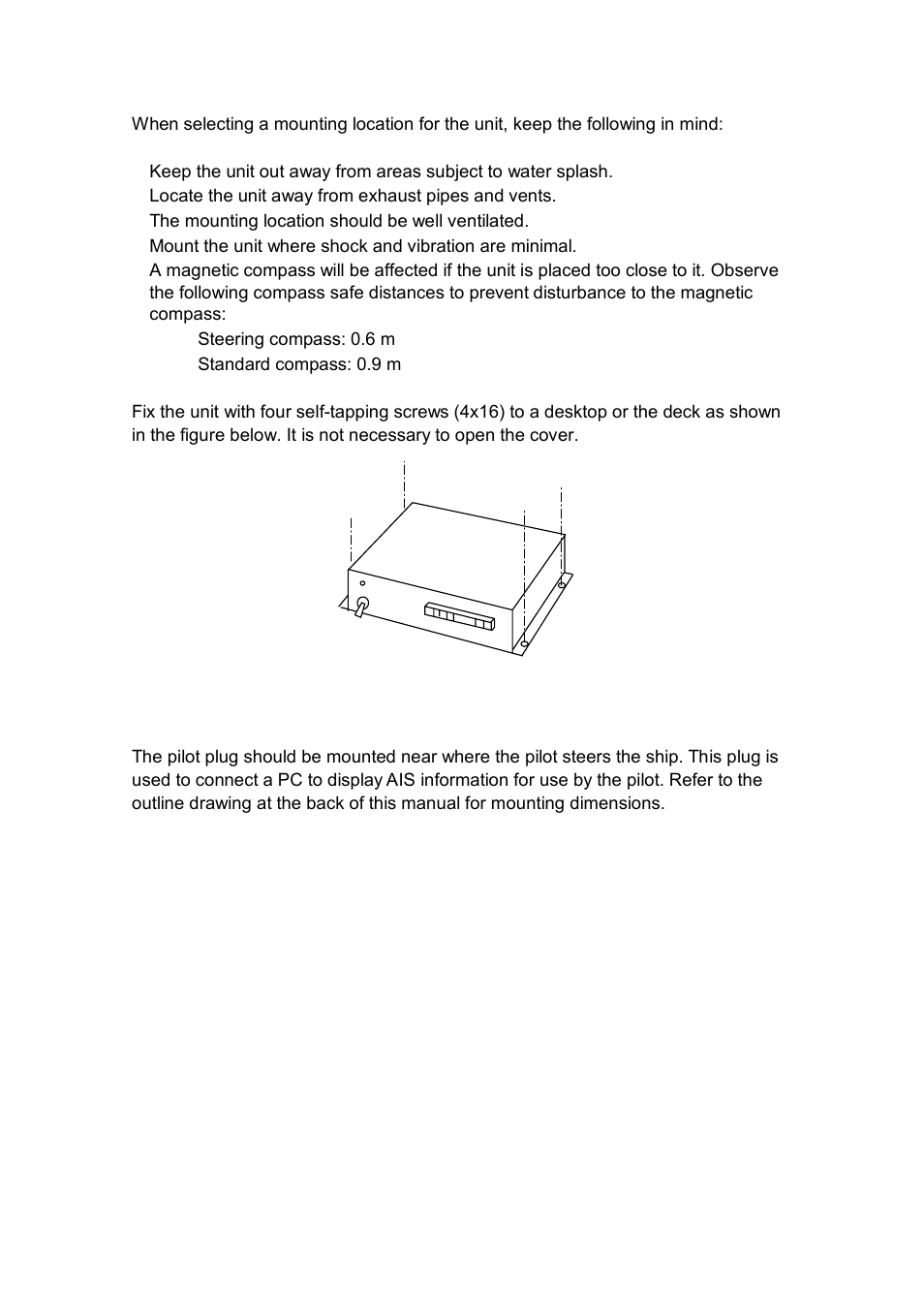 4 power supply (option), 5 pilot plug (option) | Furuno FA-150 User Manual | Page 17 / 54