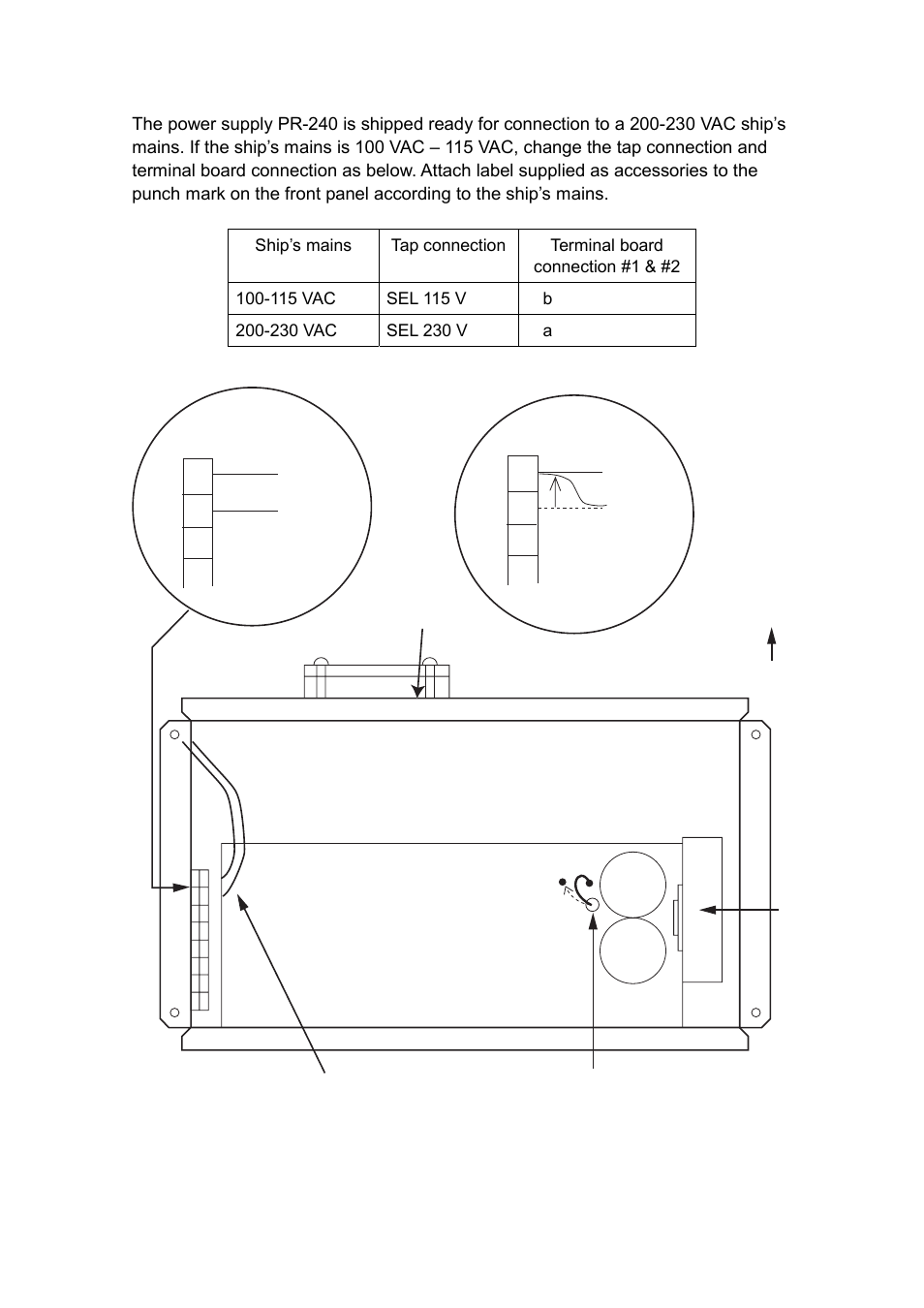 2 changing ship’s mains specifications | Furuno FA-150 User Manual | Page 23 / 54