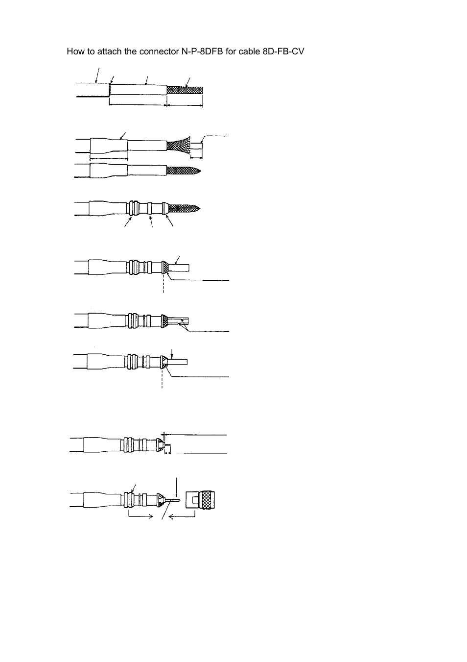 How to attach connector n-p-8dfb | Furuno FA-150 User Manual | Page 8 / 54