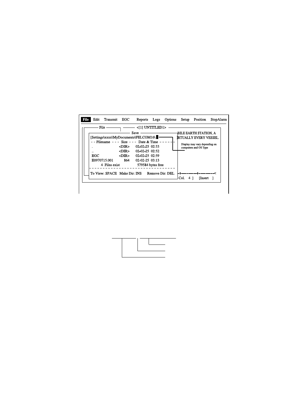3 saving files | Furuno FELCOM 16 User Manual | Page 84 / 187