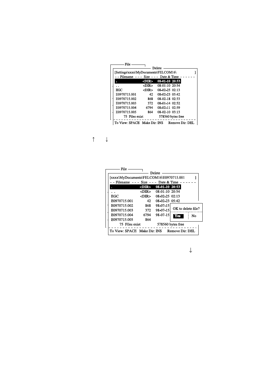 8 deleting files | Furuno FELCOM 16 User Manual | Page 91 / 187