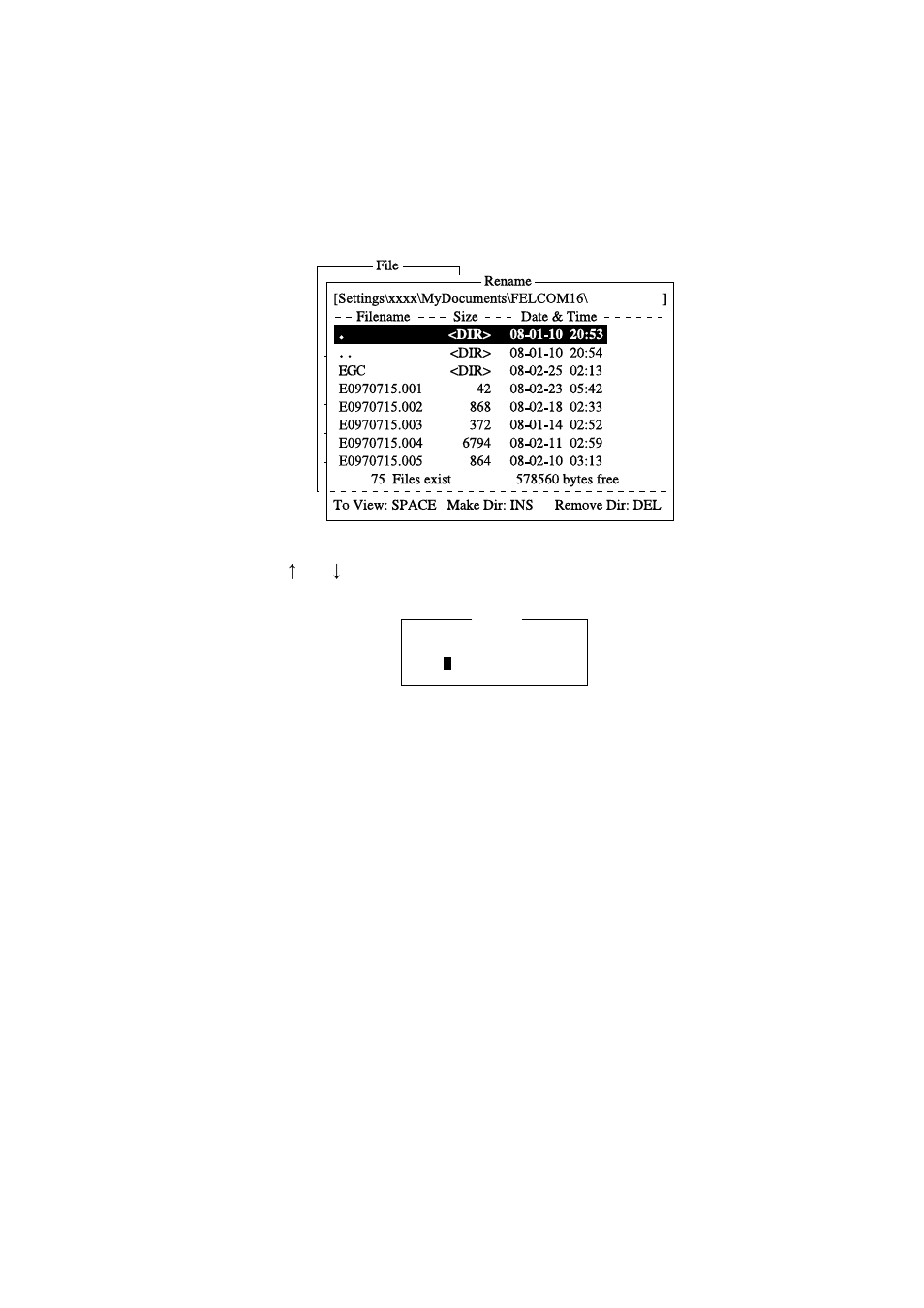 9 renaming files | Furuno FELCOM 16 User Manual | Page 92 / 187