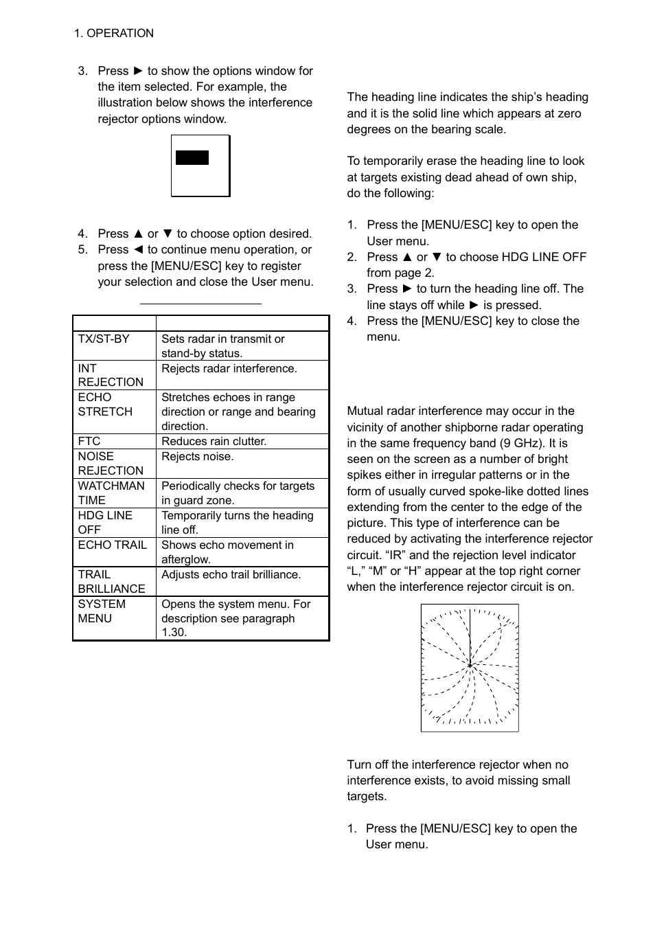 15 heading line, 16 interference rejector | Furuno 1623 User Manual | Page 17 / 48