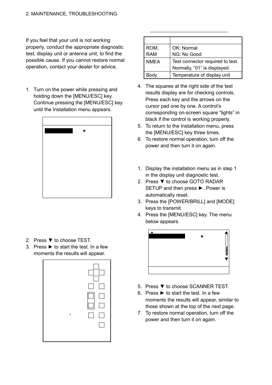 4 diagnostics | Furuno 1623 User Manual | Page 28 / 48