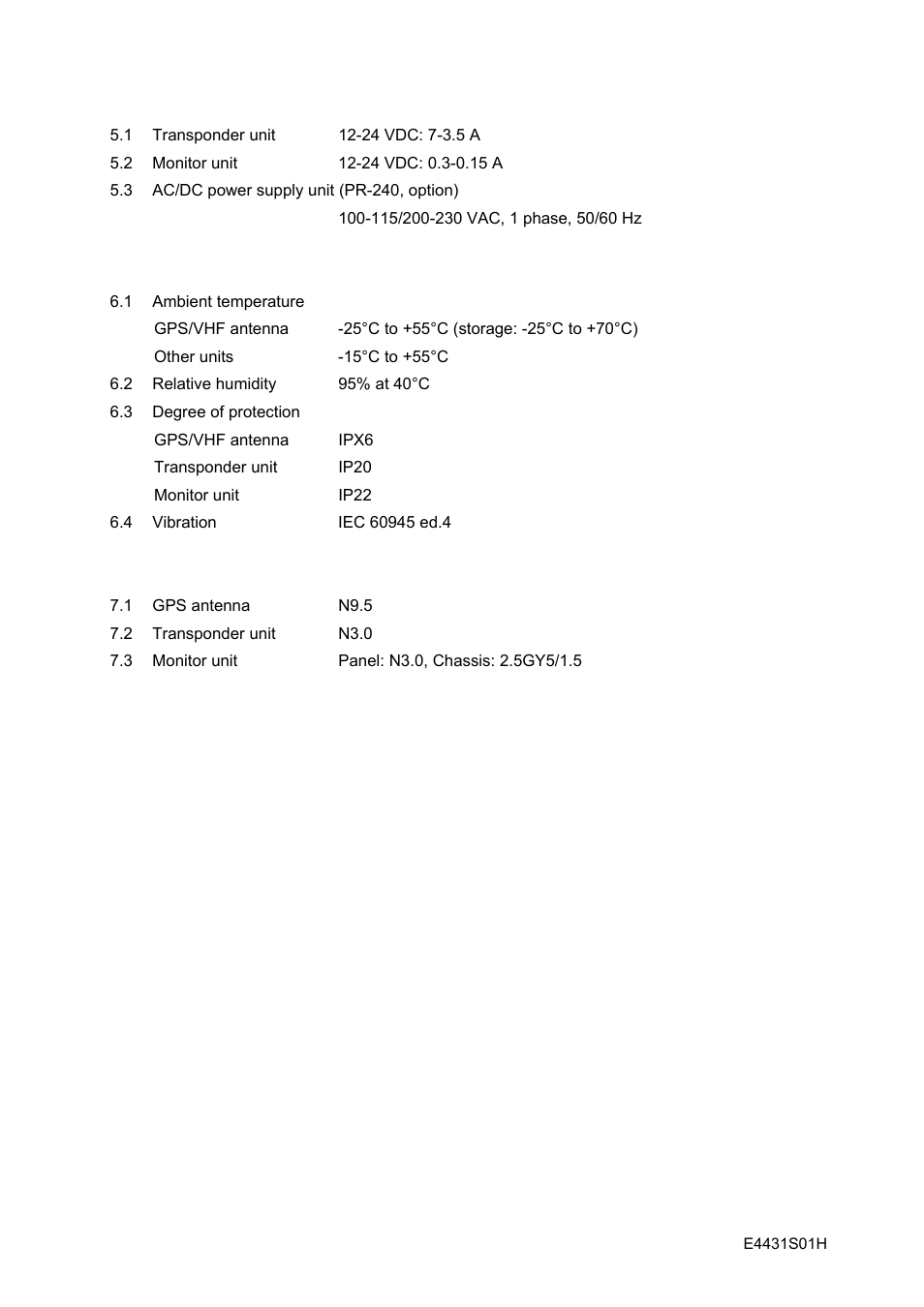 Furuno | Furuno UAIS TRANPONDER FA-150 User Manual | Page 125 / 128