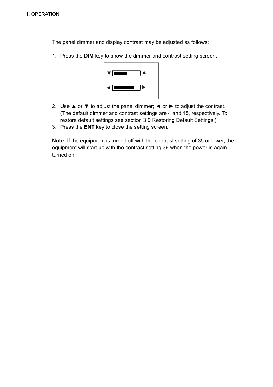 3 adjusting panel dimmer and contrast | Furuno UAIS TRANPONDER FA-150 User Manual | Page 15 / 128