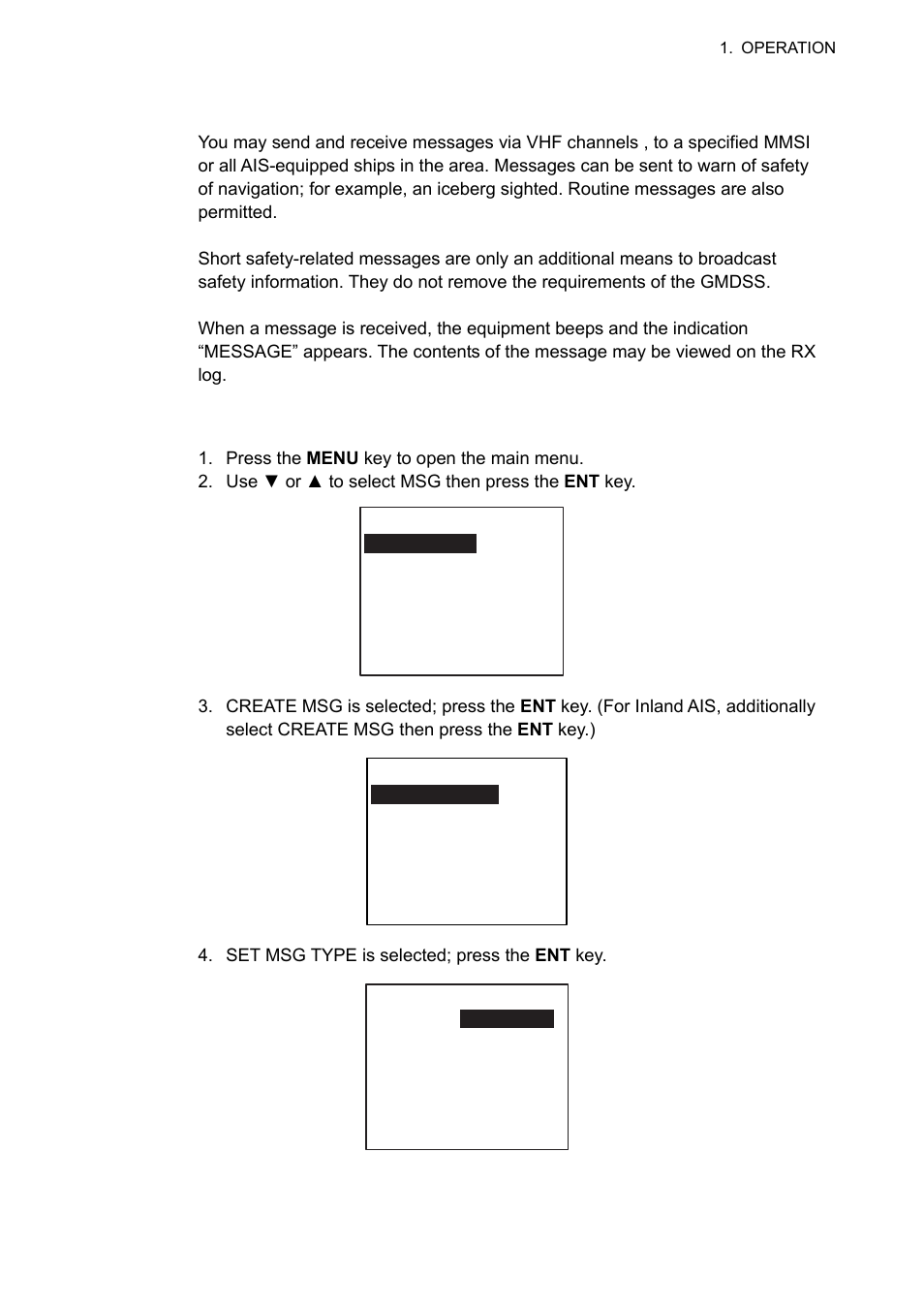 8 messages, 1 sending a message | Furuno UAIS TRANPONDER FA-150 User Manual | Page 36 / 128