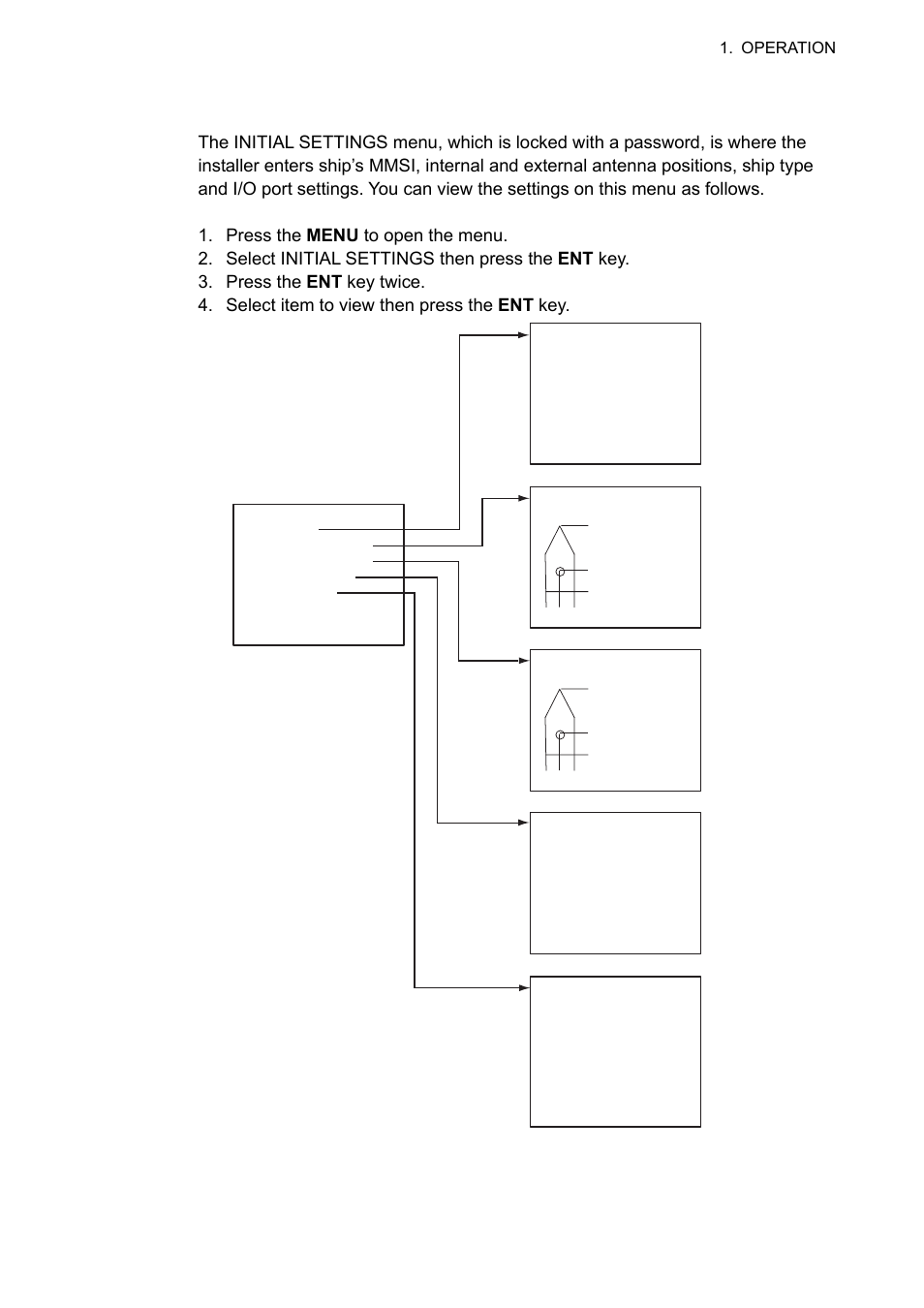 12 viewing initial settings | Furuno UAIS TRANPONDER FA-150 User Manual | Page 48 / 128